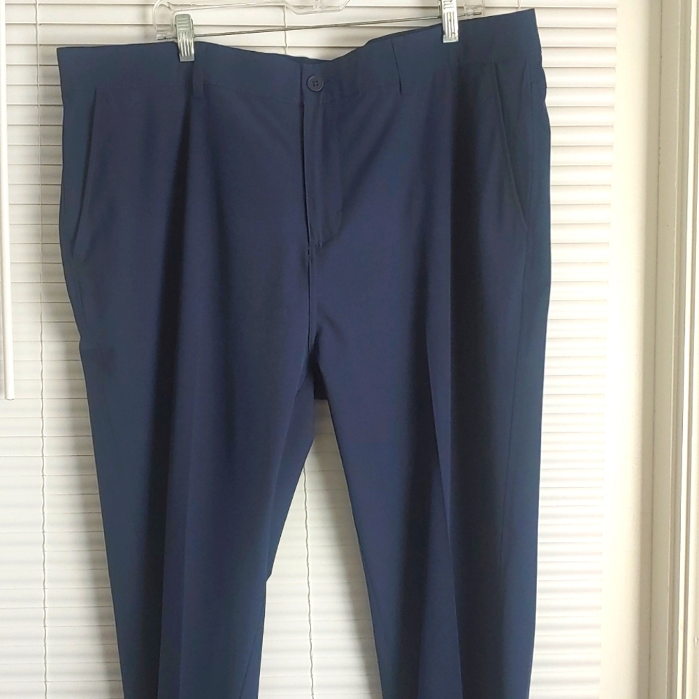 1764 Men’s Navy Golf Pants 42x32 Performance Stretch Flat Front NWT
